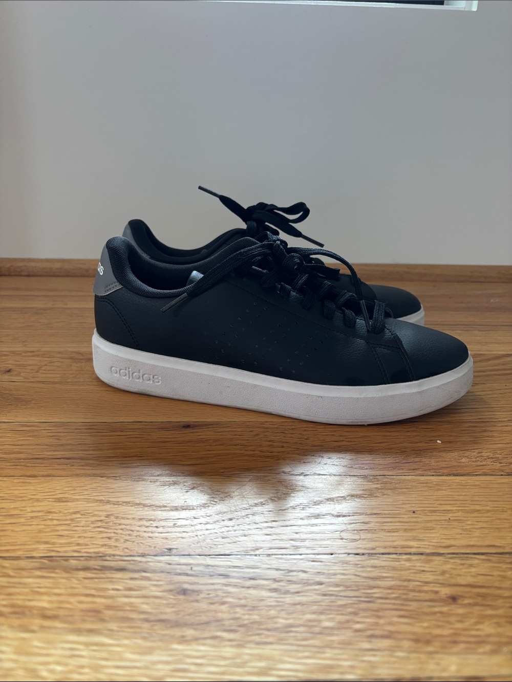 adidas Women’s Black and White Low-Top Sneakers